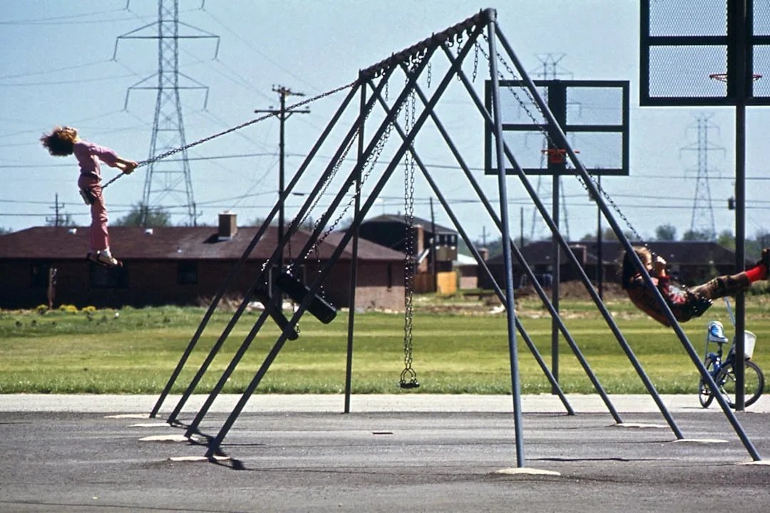 why-1970s-playground-equipment-was-a-beautiful-death-trap-image dangerous playground equipment vintage 1970s metal structures children playing